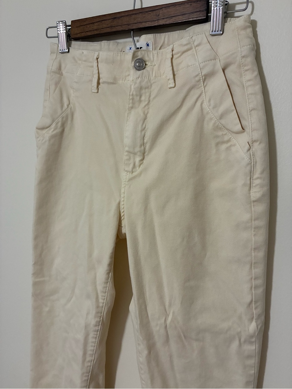 Paige Denim Butter Yellow Utility Pant
